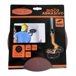 Star ABRASIVE <b>DISC</b> for <b>SANDER</b> Ø 225 Grain 40-Pack of 5 Pieces for VELCRO Product Name Sanding <b>Discs</b> - Product Image 2