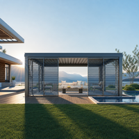 Pergola de haute qualité 8x3m, 8x8m, 16x22m, pergola à lames orientables