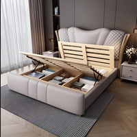 Ensemble de meubles de chambre à coucher, style moderne et design, lit king size de luxe, moderne