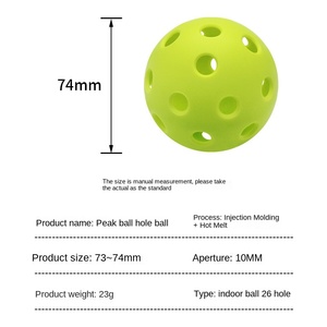 Cho Bền Siêu Cứng 40-Lỗ 74Mm Rotomolding Tiêm Sáng Thể Thao Đồ Chơi Bóng Với Logo Tùy Chỉnh-Bán Buôn Cross-Biên Giới - Product Image 4