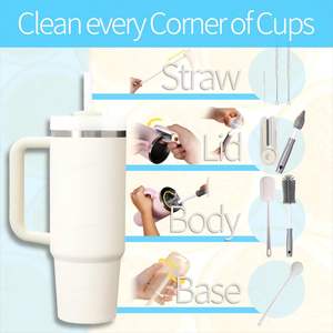 <b>Water</b> <b>Bottle</b> Cleaner Brush for <b>Stanley</b> Multipurpose Brush Cleaner Kit <b>with</b> Long Nylon <b>Straw</b> Brush 4 in 1 <b>Bottle</b> Gap Cleaner - Product Image 4