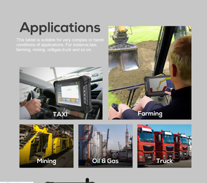 Tableta Android Resistente Lilliput IP67 para Camiones, con Puerto Canbus GPIO RS232 RS485 RS422, Tableta de <span class=keywords><strong>7</strong></span> Pulgadas, 4G WIFI, Tableta Robusta para Vehículos - Product Image 5