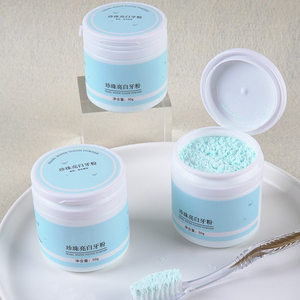 มิ้นท์รสไวท์เทนนิ่งสะอาดคราบฟันผงอ่อนโยนสดใสฟันมุกผงฟัน OEM - Product Image 6