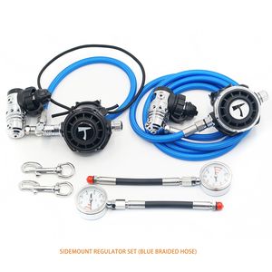 ชุดเรกกูเลเตอร์ดำน้ำแบบไซด์เมาท์พร้อมเกจวัดแรงดันโลหะ ราคาขายส่ง - Product Image 3