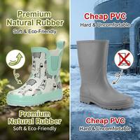 Bottes de pluie en caoutchouc antidérapantes pour tout-petits, toutes saisons, en gros, pour boutiques de bébés, supermarchés et stock de vente au détail