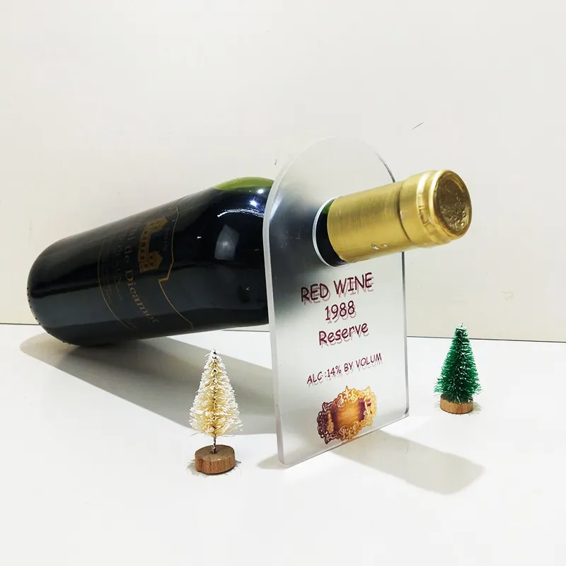 Süblimasyon boş akrilik şarap Caddy tutucu özel iş hediyeler