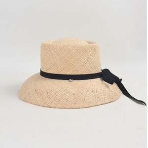 Nouvelle Collection Été 2024 – Chapeau Bob en Paille de Raphia Naturelle Rayé pour Femme, Idéal Plage, Soleil, Voyage, Pêche, Décontracté, Extérieur, Usage Quotidien - Product Image 1