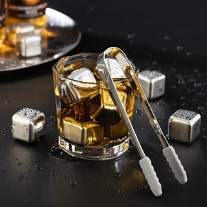 Piedras Enfriadoras Reutilizables de Acero Inoxidable, Cubitos de Hielo para Enfriar Whisky y Vino con Piedra para Fiestas, Herramienta de Bar - Product Image 2