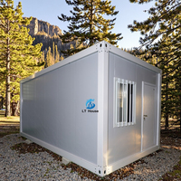 Maisons modulaires en conteneurs détachables de 20 pieds, bureaux portables de luxe en conteneurs préfabriqués avec un design moderne