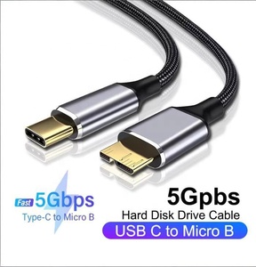 <span class=keywords><strong>Cable</strong></span> USB 3.0 Tipo C a Micro B <span class=keywords><strong>de</strong></span> 5 Gbps, <span class=keywords><strong>Cable</strong></span> <span class=keywords><strong>de</strong></span> Datos <span class=keywords><strong>de</strong></span> Alta Velocidad para <span class=keywords><strong>Disco</strong></span> <span class=keywords><strong>Duro</strong></span>, para Laptop, Teléfono, <span class=keywords><strong>Disco</strong></span> Externo, SSD, HDD, Cámara - Product Image 1
