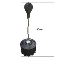 Support de sol vertical en polyuréthane élastique pour entraînement de boxe avec ballon de réflexe, cible de réaction pour adultes