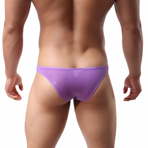 <span class=keywords><strong>Ropa</strong></span> <span class=keywords><strong>Interior</strong></span> Sexy de Cintura Baja <span class=keywords><strong>para</strong></span> <span class=keywords><strong>Hombre</strong></span> y Mujer, Transpirable, Moldeadora, Elástica, de Seda de Hielo, con Patrón Sólido y Tejido Jacquard - Product Image 2