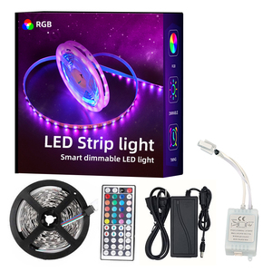Bande lumineuse LED intelligente <span class=keywords><strong>RGB</strong></span> à découpe personnalisée LEDSL-2, DC 12V, IP20, SMD2835, auto-adhésive, néon, pour la maison, la chambre à coucher, le bureau - Product Image 1