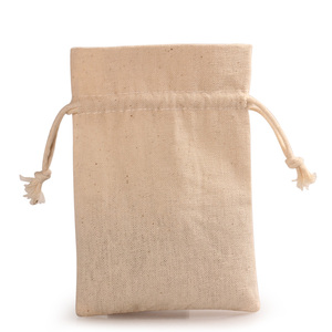Bolsa de Tela Ecológica Personalizada de Muselina de Algodón, Bolsa Protectora con Cordón, Logotipo Personalizado - Product Image 4