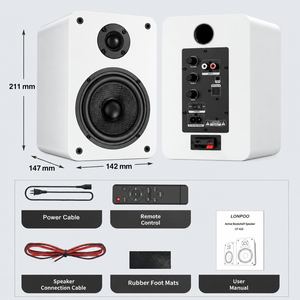 <span class=keywords><strong>Altavoces</strong></span> <span class=keywords><strong>de</strong></span> Estantería <span class=keywords><strong>de</strong></span> Alta Fidelidad con Alimentación Eléctrica <span class=keywords><strong>de</strong></span> la Mejor Calidad para Sistema Estéreo Doméstico <span class=keywords><strong>de</strong></span> Alta Fidelidad <span class=keywords><strong>de</strong></span> 2.0 Canales - Product Image 3