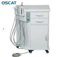 Appareil dentaire vétérinaire portable OSCAT avec compresseur 600W, détartreur ultrasonique et lampe de photopolymérisation pour les soins dentaires en clinique vétérinaire
