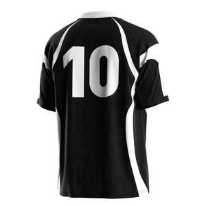 Maillot de football de haute qualité avec col triangulaire, panneaux en mesh respirants et technologie de séchage rapide pour les séances d'entraînement - Product Image 3