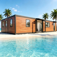 Maison Modulaire Préfabriquée Extensible Contemporaine, Écologique, Hôtel Mobile & Boutique en Conteneur, Durable