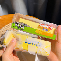 Jouets anti-stress, jouet souple à remontée lente en forme de bâton de beurre, boîte surprise de Noël pour enfants et adultes