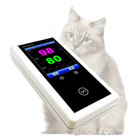 Oxymètre de pouls vétérinaire portable avec options de sondes multiples, écran tactile portable pour animaux de compagnie, certifié CE