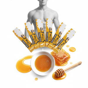 น้ำผึ้งรอยัลเยลลี่แบบซอง บรรจุภัณฑ์สำหรับคู่รัก น้ำผึ้งบำรุงกำลัง เพิ่มความต้องการทางเพศสำหรับผู้ชาย รับผลิตแบบ OEM แบรนด์ส่วนตัว - Product Image 1