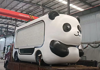 Carrito de Venta Móvil con Forma Personalizada |   Quiosco Personalizable para Comida y Bebidas, Puesto de Comida Callejera, Mercado Nocturno, Comercial, Metálico