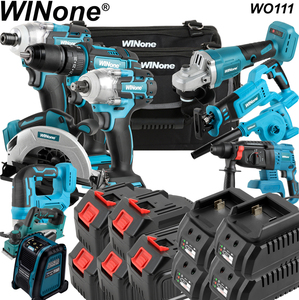 Batterie au lithium remplaçable de qualité supérieure 4,0 Ah Outils électriques sans fil Kit combiné 20v Kit combiné 8 pièces - Product Image 2