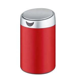 1.5L/2L electronic mini waste bin round wholesale smart bin stainless steel recycle bin/Waste bin