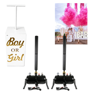 Kit <span class=keywords><strong>de</strong></span> fête pour révélation du sexe : Canon à confettis, machine à fumée et canon à poudre pour mariage, baby shower et événements, avec confettis en gros - Product Image 1