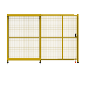 Porte de clôture de sécurité industrielle, porte coulissante en treillis métallique soudé - Product Image 3