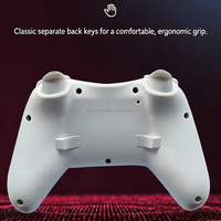 Manette de jeu sans fil X6 Pro avec vibration, gyroscope 6 axes, bouton turbo arrière pour PS3, PS4, Switch Lite, PC, Android, IOS