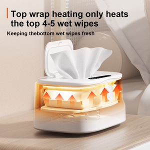 Square Baby <b>Wipe</b> <b>Warmer</b> Electric Large Capacity BPA Free Plastic Dispenser for Babies and Kids - Product Image 3