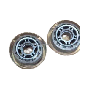 Gumi Roue à roulettes pour chaise <span class=keywords><strong>de</strong></span> bureau souple silencieuse <span class=keywords><strong>en</strong></span> acier noir <span class=keywords><strong>de</strong></span> 3 pouces 76x24mm Roue à poulie <span class=keywords><strong>en</strong></span> plastique pour machines à <span class=keywords><strong>patins</strong></span> à roues alignées - Product Image 4