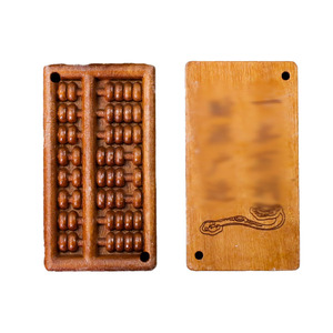 Llavero Colgante de Madera de Melocotón con Tallado 3D de Ábaco, Rectangular, Souvenir, Regalo Artesanal - Product Image 5