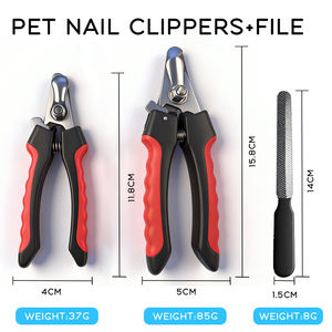 ステンレス製ペット用爪切り、低騒音グルーミングトリマー（犬猫用） - Product Image 6