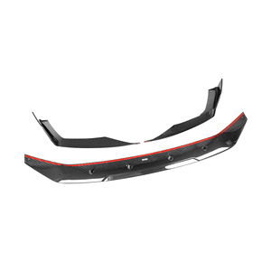 Lèvre avant RS7 en fibre de carbone véritable, lèvre de pare-chocs avant, pièce automobile pour <span class=keywords><strong>Audi</strong></span> <span class=keywords><strong>RS6</strong></span> RS7 2019-2021, lèvre avant <span class=keywords><strong>RS6</strong></span> - Product Image 2