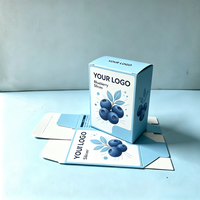 Hermosa caja de papel de arte cosmético personalizada Embalaje Acabado mate Cartón de 2mm y paquete plano de PVC para crema facial y champú