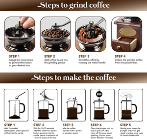 Set Regalo Macinacaffè 2025 con Pressa <span class=keywords><strong>in</strong></span> Vetro per Caffè Fresco, Ideale per Matrimoni, Donne, Ragazze, Casalinghe, Uomini d'Affari - Product Image 6