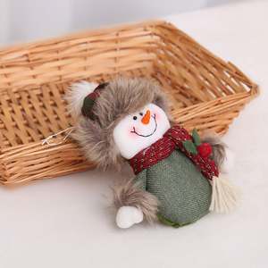 Oemtailor 20cm Muñeco de nieve y Papá Noel Adornos para árboles de Navidad - Product Image 6