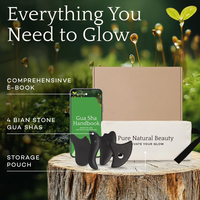 Outils de massage Gua Sha en pierre de Bian naturelle avec logo personnalisé pour le visage, le corps, les yeux, le drainage lymphatique, le remodelage du visage et des contours du visage, et les soins de la peau