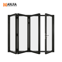 Portes pliantes intérieures HISENG pour économiser de l'espace au sol, en verre transparent, insonorisées, pour balcon