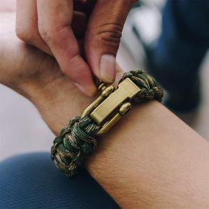 Braccialetto di Sopravvivenza KongBo 550 <span class=keywords><strong>Paracord</strong></span> con Chiusura a U Fatta a Mano, Bandiere Nazionali Personalizzate, Bileklik Tokalari - Product Image 5