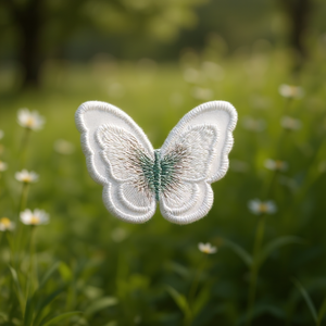 Applicazione a farfalla Ilan 5x4cm termoadesiva per decorazione di abbigliamento - Product Image 2