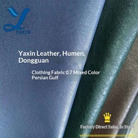 Cuir PU résistant à l'abrasion, directement de l'usine, épaisseur 0,7 mm, tissu coloré de style Golfe Persique pour vêtements, bagages, chaussures