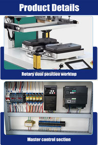 Máquina <span class=keywords><strong>de</strong></span> Serigrafía <span class=keywords><strong>de</strong></span> Pantalla Grande <span class=keywords><strong>de</strong></span> Dos Estaciones, Equipo Automático <span class=keywords><strong>de</strong></span> Impresión <span class=keywords><strong>de</strong></span> Serigrafía <span class=keywords><strong>de</strong></span> un Solo Color - Product Image 6
