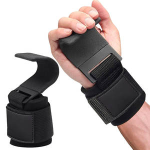 Crochets de soutien de poignet de fitness en néoprène antidérapants réglables de haute qualité pour les entraînements d'haltérophilie et de gymnastique - Product Image 1