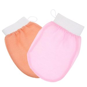 Gants exfoliants en viscose 100% naturelle, écologiques, pour le nettoyage du corps, avec logo et emballage personnalisés, pour usage domestique - Product Image 5