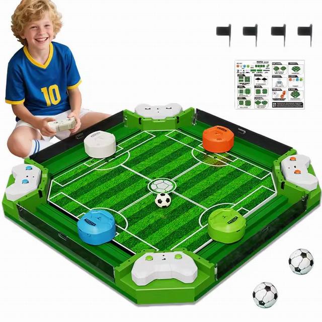 2026 New Football 4 Players Arcade for Home Tables Game with Remote Control Electric Soccer Game for Family Party Game