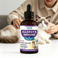Gouttes de saveur de poulet OEM pour soulager les allergies cutanées, gouttes antiallergiques