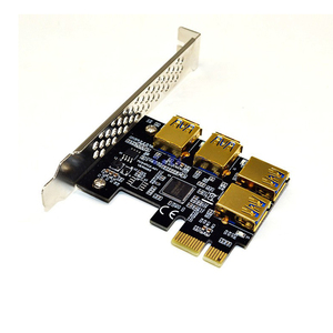 Bộ Chuyển Đổi PCI-E Sang PCI-E 1 Lượt 4 Khe Cắm PCI-Express 1x Sang 16x <span class=keywords><strong>USB</strong></span> <span class=keywords><strong>3.0</strong></span> Bộ Chuyển Đổi <span class=keywords><strong>PCIe</strong></span> Thẻ Riser - Product Image 2